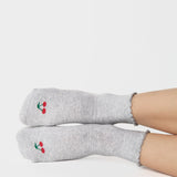 Cherry Ankle Grip Sock