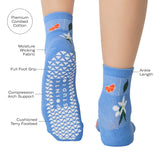 Orange Toss Ankle Grip Sock