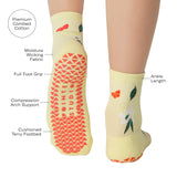 Orange Toss Ankle Grip Sock